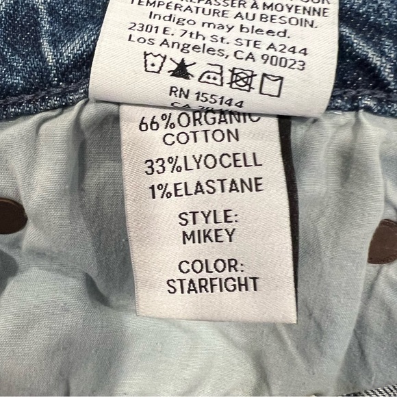 Boyish The Mikey High Rise Wide Leg Jeans in Starfight (30) - Picture 13 of 15